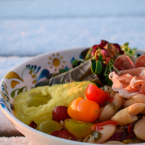 Prosciutto-meze-bowl